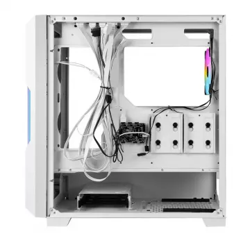 PC skriňa Azza Guardian Glass Midi Tower biela