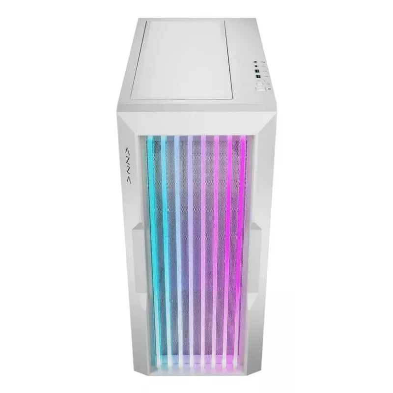 PC skriňa Azza Guardian Glass Midi Tower biela