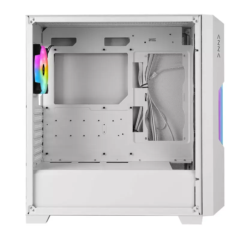 PC skriňa Azza Guardian Glass Midi Tower biela