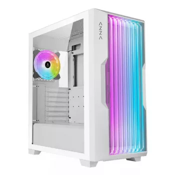 PC skriňa Azza Guardian Glass Midi Tower biela