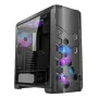PC skriňa AZZA STORM ARGB Full Tower – čierna, podpora ATX/Micro-ATX/EATX, predinštalované ARGB ventilátory