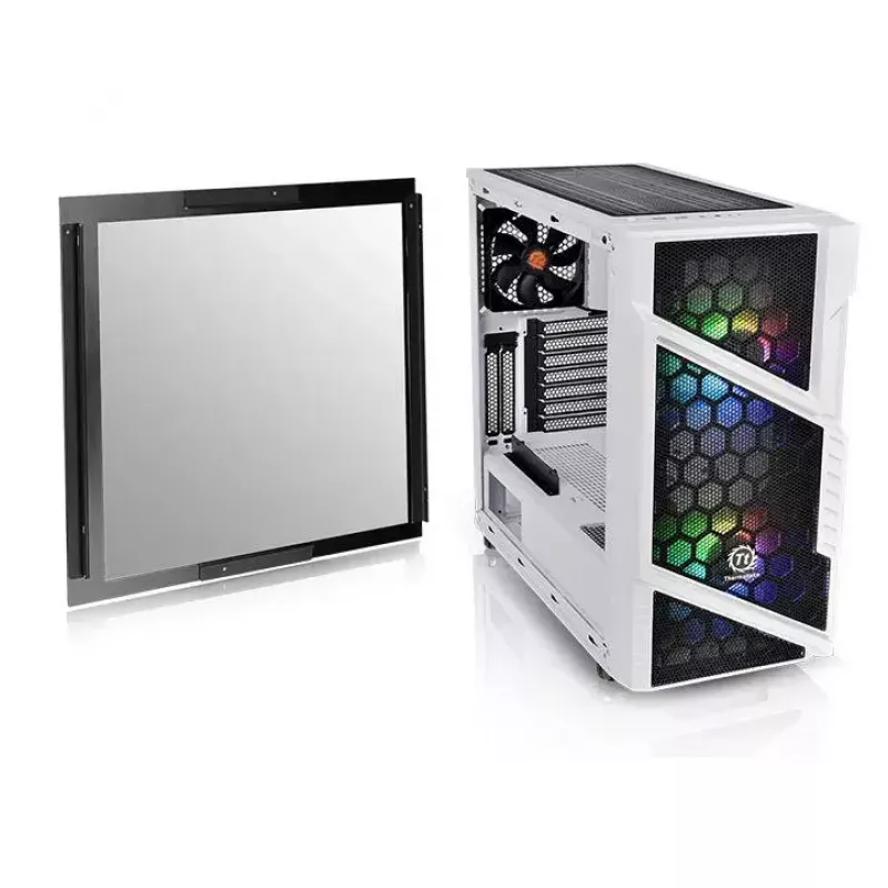 PC skriňa Thermaltake Commander C31 TG Snow ARGB Edition Midi Tower čierna, biela