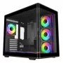 Skriňa pre PC Cooler Master Elite 600 midi tower čierna s tvrdeným sklom, podporuje ATX/Micro-ITX, 3x120 mm bočné ventilátory + 1x120 mm zadný ventilátor, 2x3,5 palca + 2x2,5 palca pozície
