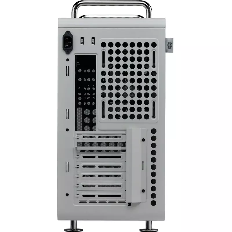 Skriňa pre počítač Cooler Master QUBE 540 Moonstone — mid-tower s bočným panelom z tvrdeného skla (sivá)