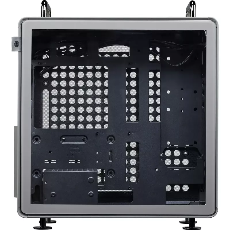 Skriňa pre počítač Cooler Master QUBE 540 Moonstone — mid-tower s bočným panelom z tvrdeného skla (sivá)