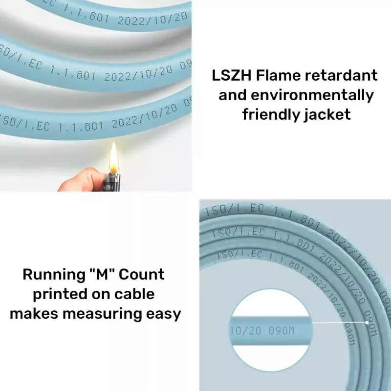 Sieťový kábel UNITEK C18122BL RJ45 Cat7 305m modrý