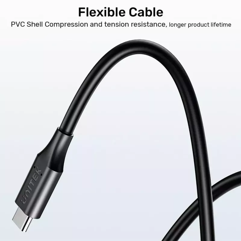 Napájací kábel UNITEK C14115BK-1.8M USB-C DC 1,8 m 20 V 3,25 A