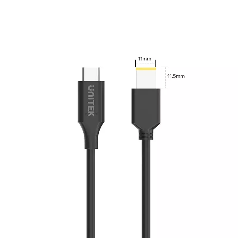 Napájací kábel UNITEK C14115BK-1.8M USB-C DC 1,8 m 20 V 3,25 A