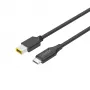 Napájací kábel UNITEK C14115BK-1.8M USB-C DC 1,8 m 20 V 3,25 A