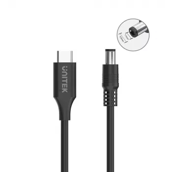 Napájací kábel UNITEK C14119BK-1.8M 1.8m USB C DC 20V 3.25A