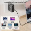 Napájací kábel UNITEK C14121BK-1M čierny MagSafe 3 USB C 1m 28V 5A