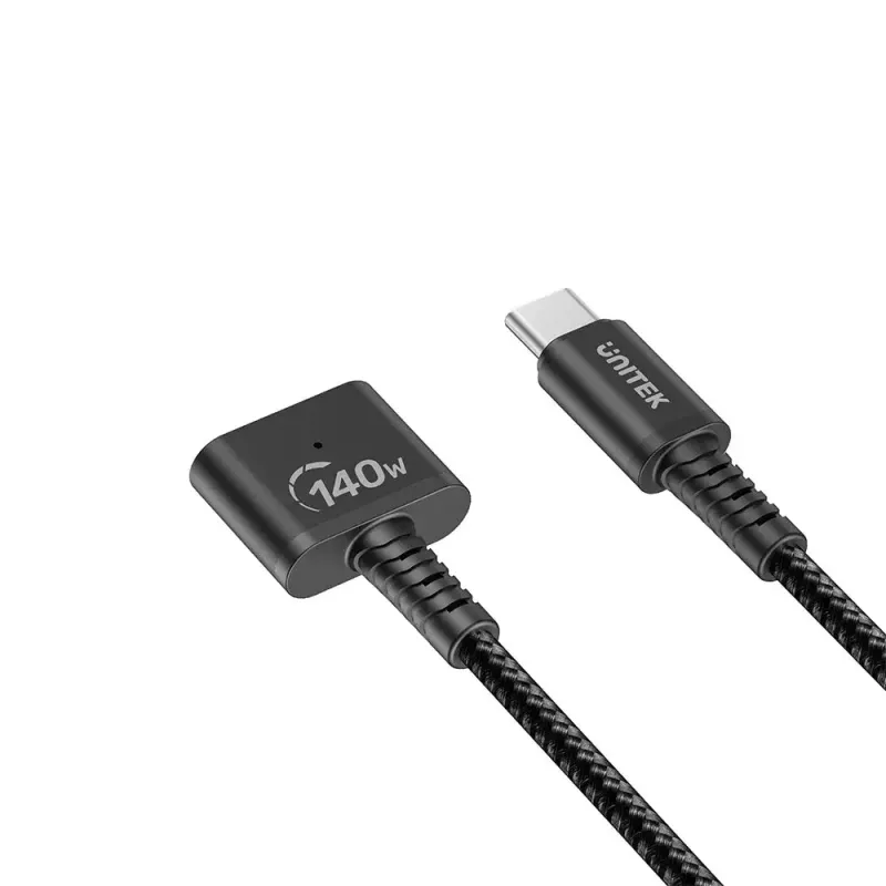 Napájací kábel UNITEK C14121BK-1M čierny MagSafe 3 USB C 1m 28V 5A