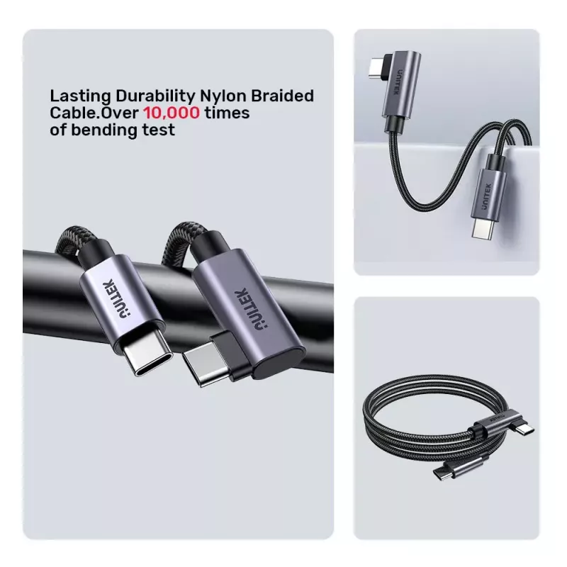 USB kábel UNITEK C14123BK-1M 1m USB 2.0 čierny sivý