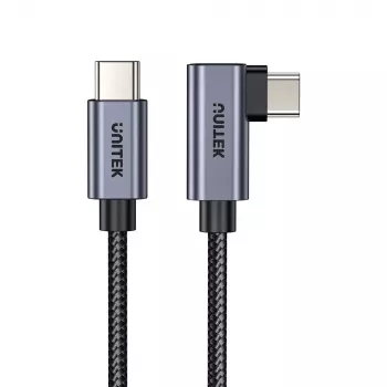 USB kábel UNITEK C14123BK-3M USB 2.0 USB C 3m čierny sivý