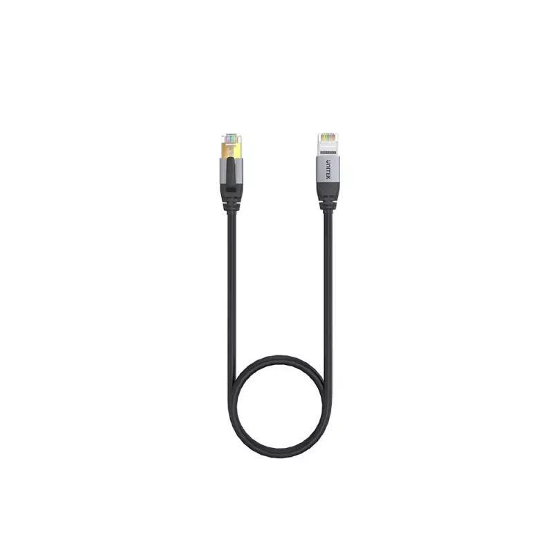 Sieťový kábel UNITEK C18149AGY03-5M RJ-45 Cat8 5 m čierny