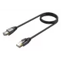 Sieťový kábel UNITEK C18149AGY03-5M RJ-45 Cat8 5 m čierny