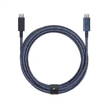 USB-C na USB-C kábel Native Union Belt kábel Pro 2,4 m USB 2.0 modrý