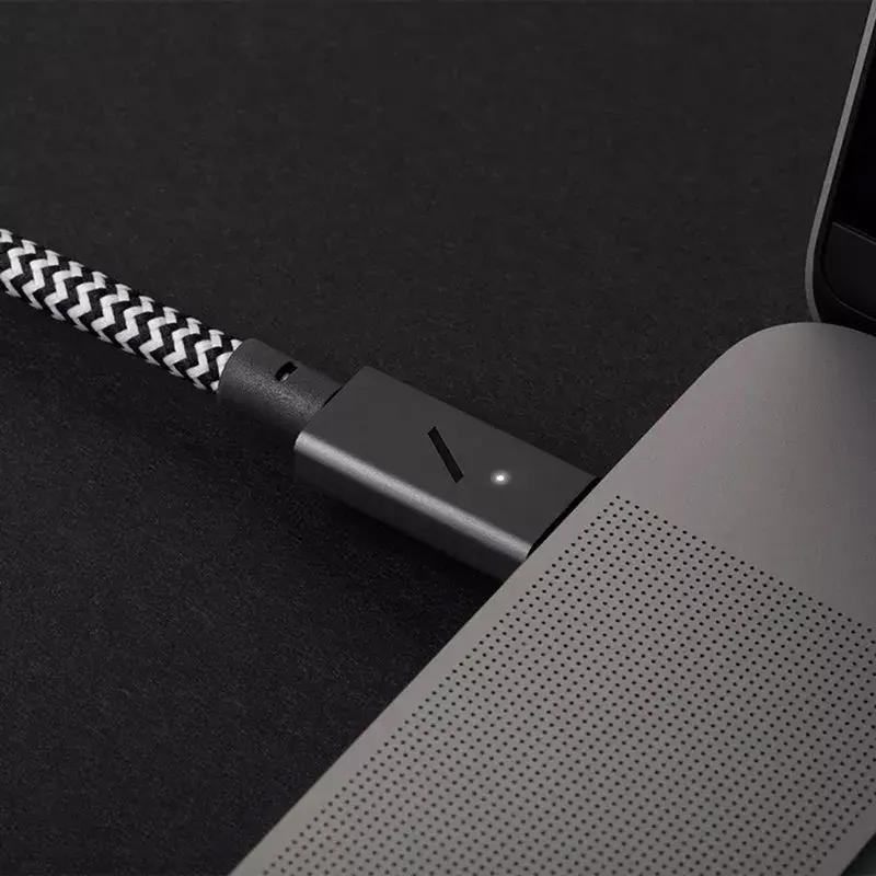 Native Union Belt Cable Pro USB-C na USB-C, 2,4 m, LED displej, Rose