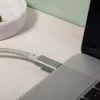 Native Union Belt Cable Pro USB-C na USB-C, 2,4 m, LED displej, Rose