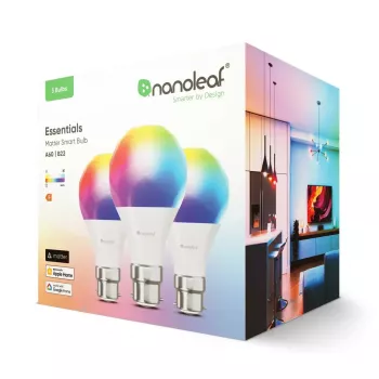 Nanoleaf Essentials Matter Smart Bulb A60 B22, balenie 3 ks, NF080B02-3A19B