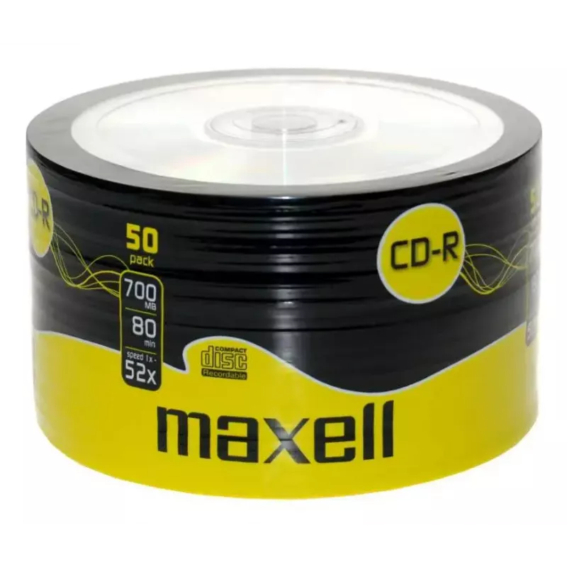CD-R médiá MAXELL 624036 — 700 MB, 52x, balenie 50 ks