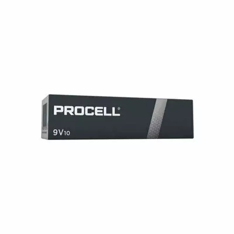 Alkalická 9V batéria Duracell MN1604 Procell (6LR61) – minimálne balenie 10 ks