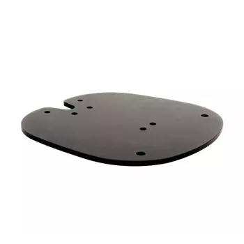 Podlahová doska na priskrutkovanie B-TECH SYSTEM X BT8380 pre montáž na podlahu, 240×240×6 mm, 200 kg, čierna