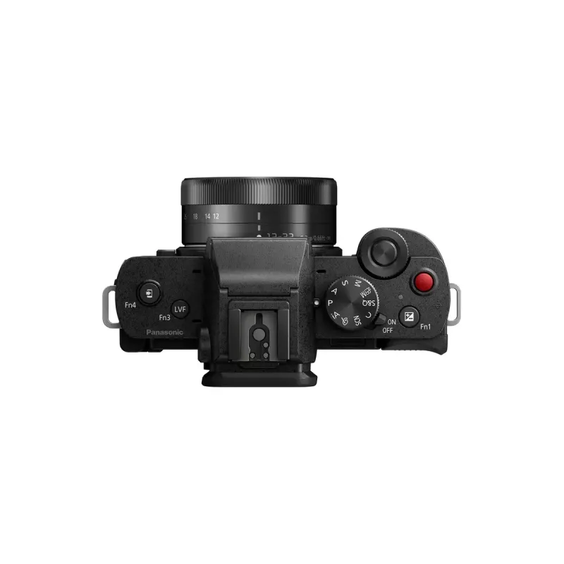 Panasonic Lumix DC-G100D čierna súprava fotoaparátu s objektívom H-FS 12-32 a gripom DMW-SHGR2