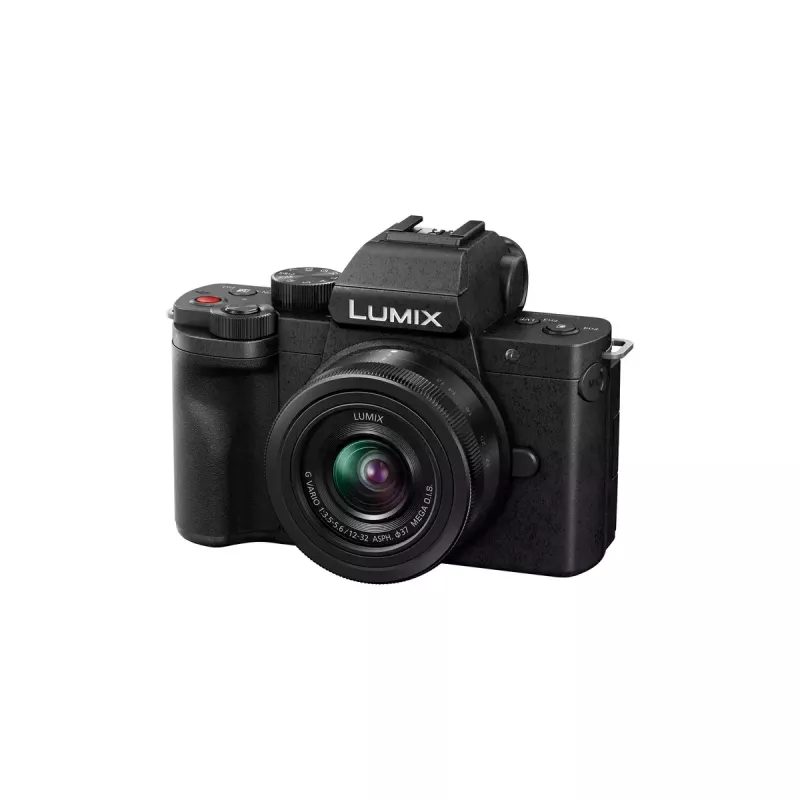 Panasonic Lumix DC-G100D čierna súprava fotoaparátu s objektívom H-FS 12-32 a gripom DMW-SHGR2