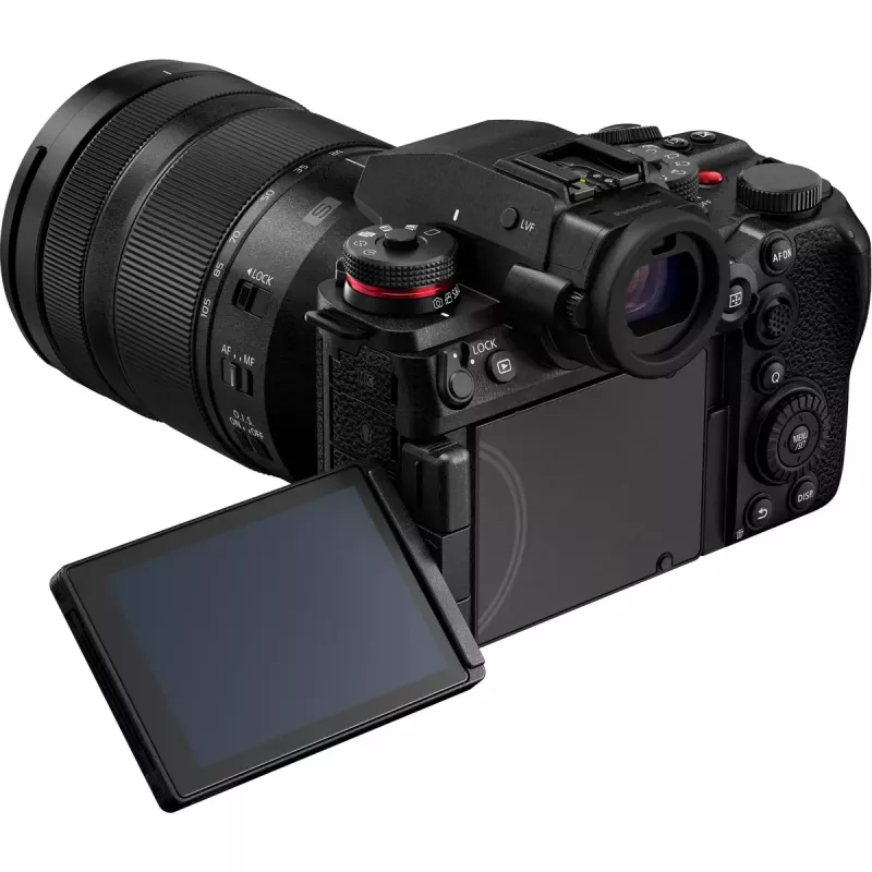 Bezzrkadlový fotoaparát Panasonic Lumix DC-S1R II s objektívom 24–105mm, 47,3MP plný formát