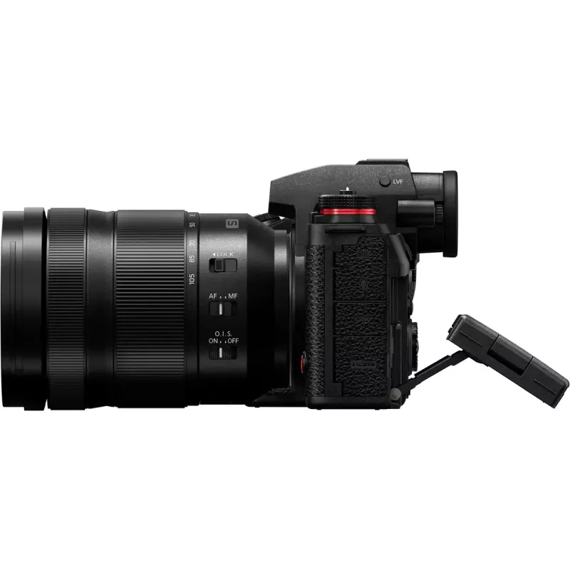 Bezzrkadlový fotoaparát Panasonic Lumix DC-S1R II s objektívom 24–105mm, 47,3MP plný formát