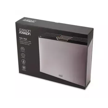 Joseph Joseph Folio Steel 4-dielna sada krájacích dosiek s oceľovým puzdrom, 60170
