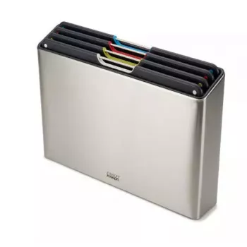 Joseph Joseph Folio Steel 4-dielna sada krájacích dosiek s oceľovým puzdrom, 60170