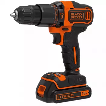Vŕtacia skrutkovačka Black & Decker BDCHD18K-QW 1400 min⁻¹, 1,5 Ah, čierna, oranžová