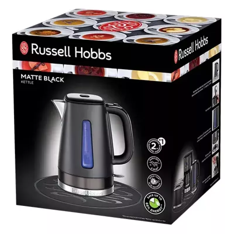 Rýchlovarná kanvica Russell Hobbs 1,7 L 2400 W čierna