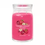 Vosková sviečka Yankee Candle Cylinder Raspberry Crimson — výška 157 mm, priemer 93 mm, hmotnosť 567 g, 1 kus