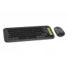 Sada klávesnice a myši Logitech POP Icon QZERTY Bluetooth Mini Graphite zelená