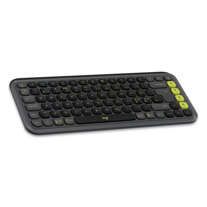 Sada klávesnice a myši Logitech POP Icon QZERTY Bluetooth Mini Graphite zelená