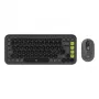 Sada klávesnice a myši Logitech POP Icon QZERTY Bluetooth Mini Graphite zelená