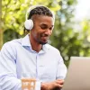 Headset Logitech Zone Wireless 2 ES — káblový a bezdrôtový (Bluetooth), USB-C, supraaurálny, 1,5 m kábel, biela, 212 g
