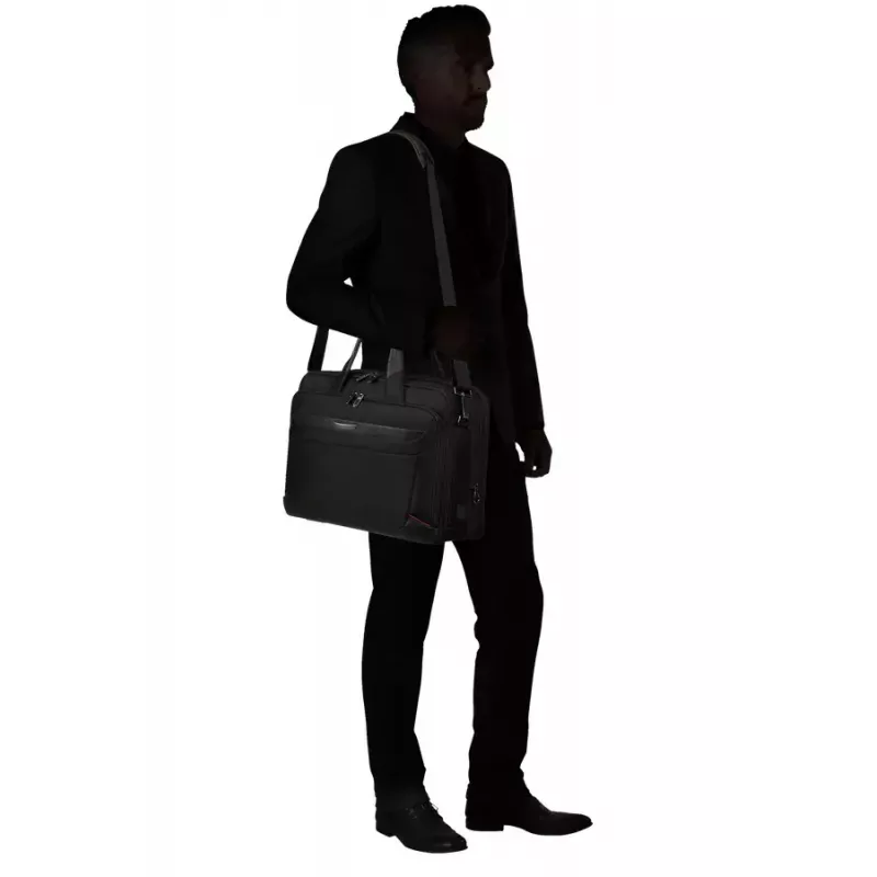 Aktovka Samsonite PRO-DLX 6 43,9 cm čierna rozšíriteľná