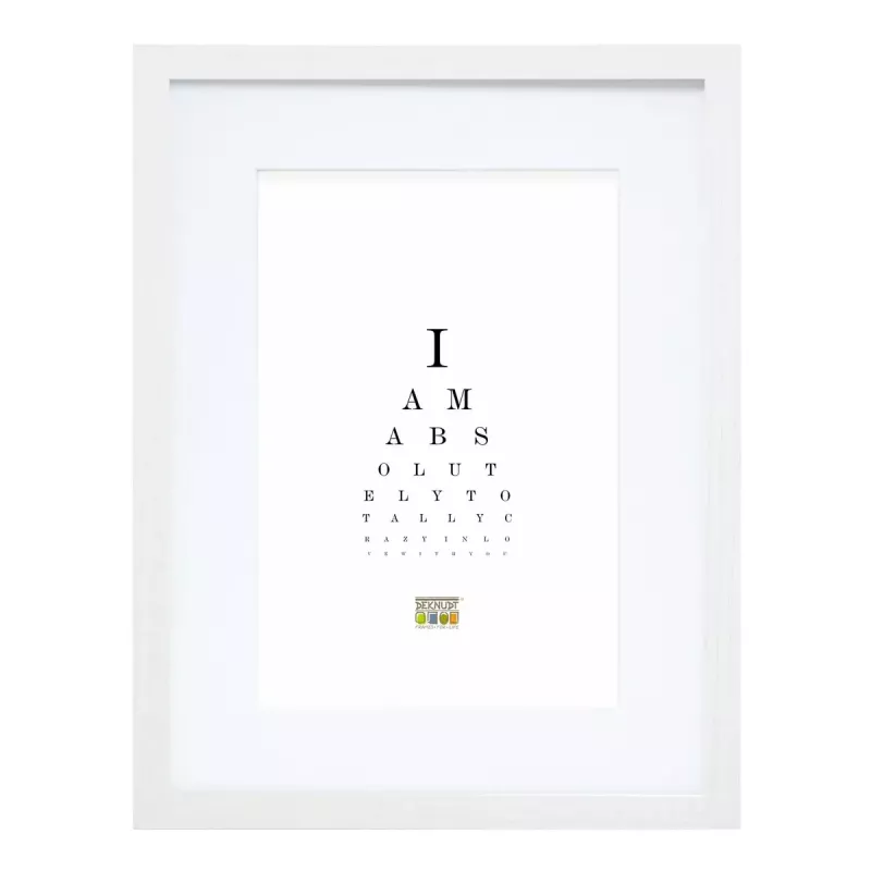 Samostatný rám na obrázok Deknudt S66KF1 P1 biely MDF sklo drevo 30x40
