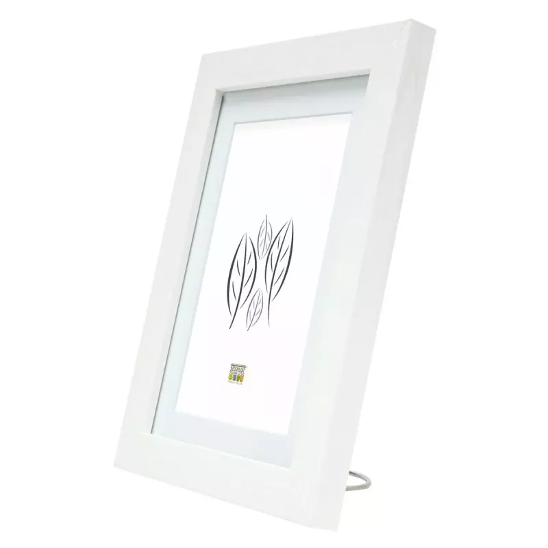 Samostatný rám na obrázok Deknudt S66KF1 P1 biely MDF sklo drevo 30x40