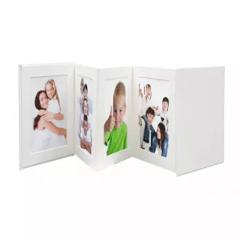 Fotoalbum Deknudt Leporello biely 8 listov 13 x 18 cm