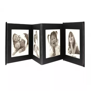Fotoalbum Deknudt Leporello čierny 8 listov 13 x 18 cm