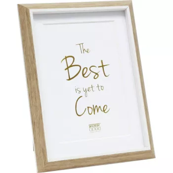 Rám na obrázok Deknudt Resin Frame S46WG4 P1 13x18 cm prírodná biela s paspartou