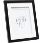 Fotorám s dvojitou paspartou Deknudt S65KK2 čierna 13x13 cm
