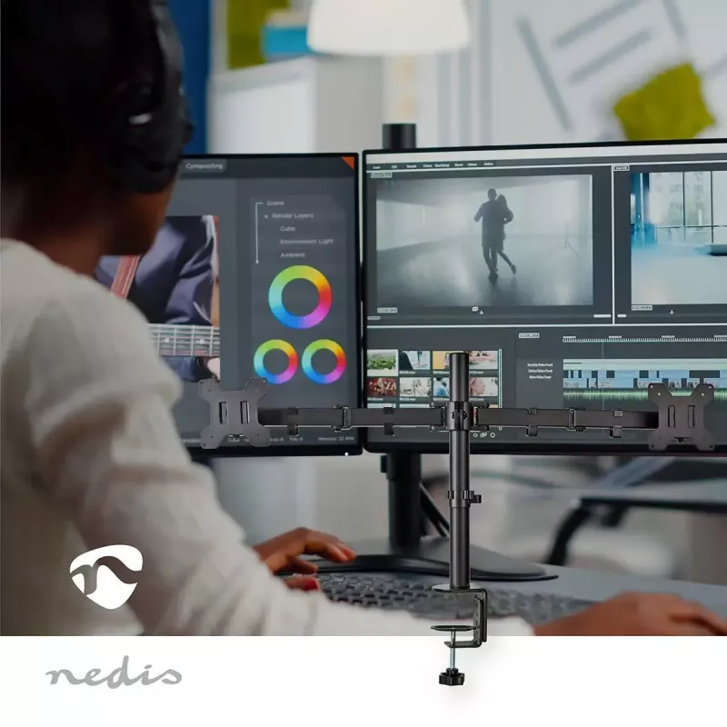 Držiak monitora Nedis MMDOS110BK 81,3 cm 32 palcov na stôl čierny