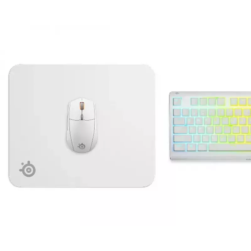 Podložka pod myš Steelseries QcK M biela 320x270mm mikrovlákno guma
