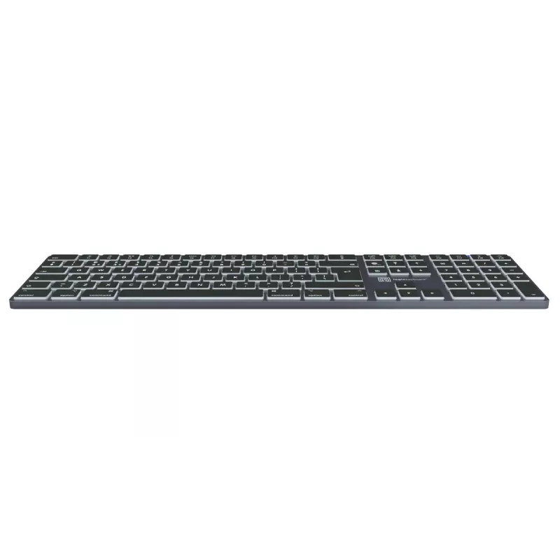Klávesnica LogicKeyboard SKB-TM-UK Full-Size USB + Bluetooth, QWERTY UK English, Titanium